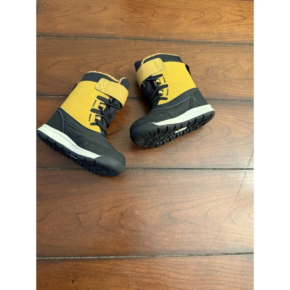 NWOB Merrell Little Kids Unisex Yellow Black Snow Storm Waterproof Boot Size‎ 4M